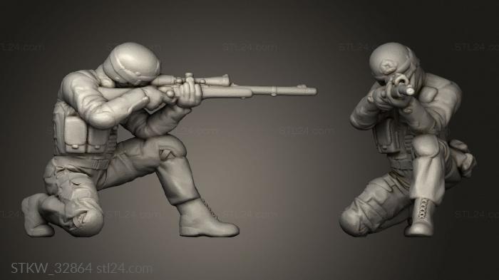Military figurines (SWAT Brief, STKW_32864) 3D models for cnc