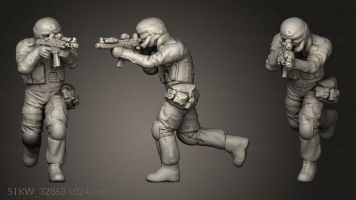 Military figurines (SWAT Brief, STKW_32868) 3D models for cnc