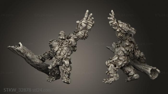 Military figurines (Forest Elementals Elemental, STKW_32878) 3D models for cnc