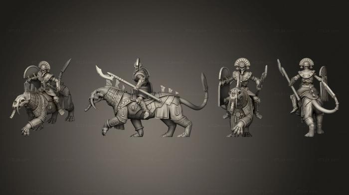 Military figurines (Beast Riders 2 Spear, STKW_3288) 3D models for cnc