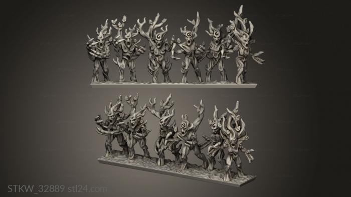 Military figurines (forest spirits, STKW_32889) 3D models for cnc