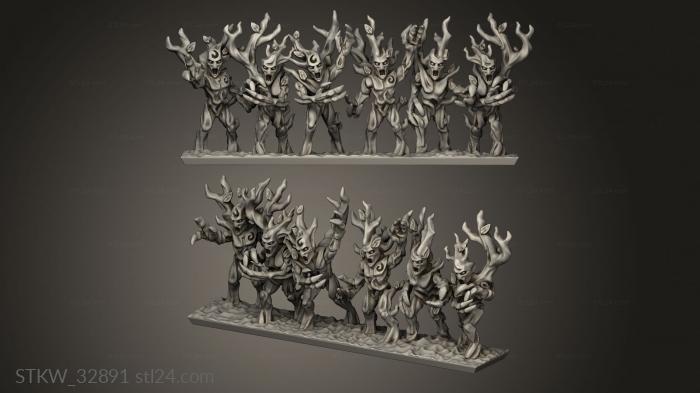 Military figurines (forest spirits, STKW_32891) 3D models for cnc