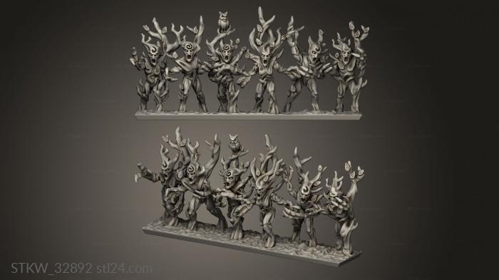 Military figurines (forest spirits, STKW_32892) 3D models for cnc