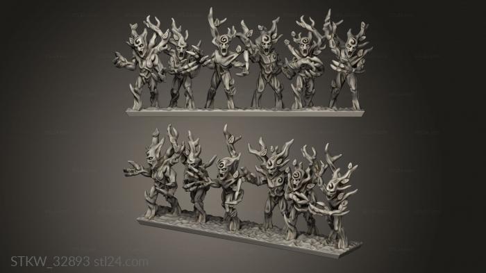 Military figurines (forest spirits, STKW_32893) 3D models for cnc