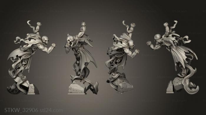 Military figurines (Forgotten Maze Melee Specters, STKW_32906) 3D models for cnc