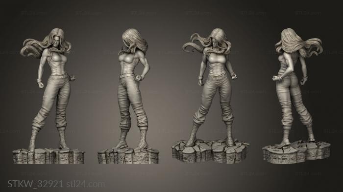 Military figurines (Francis Que She Hulk, STKW_32921) 3D models for cnc