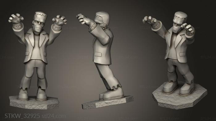 Military figurines (frankenstein Frankenstainfigure, STKW_32925) 3D models for cnc