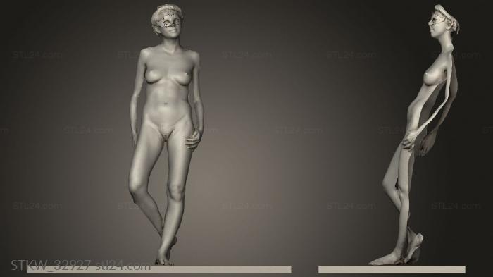 Military figurines (Fred Lucazeau nude posing Relighted nsfw, STKW_32927) 3D models for cnc