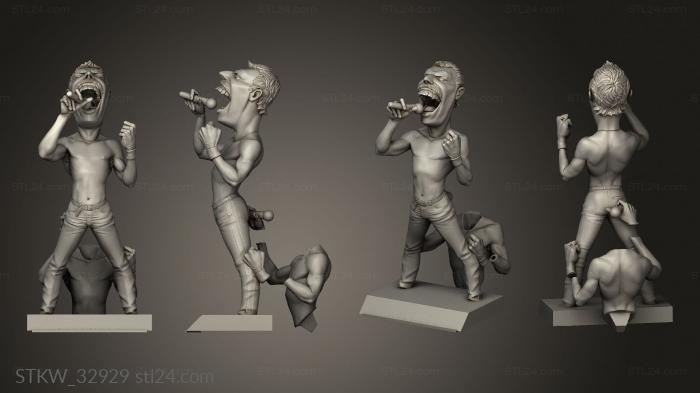 Military figurines (Freddie Mercury base, STKW_32929) 3D models for cnc