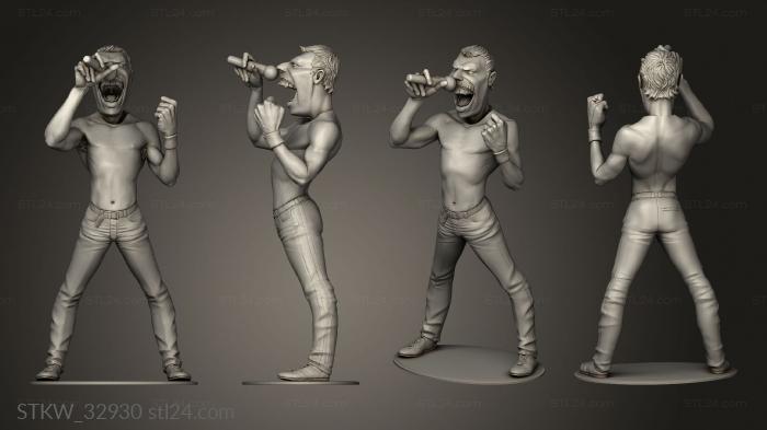 Military figurines (Freddie Mercury sdfs, STKW_32930) 3D models for cnc
