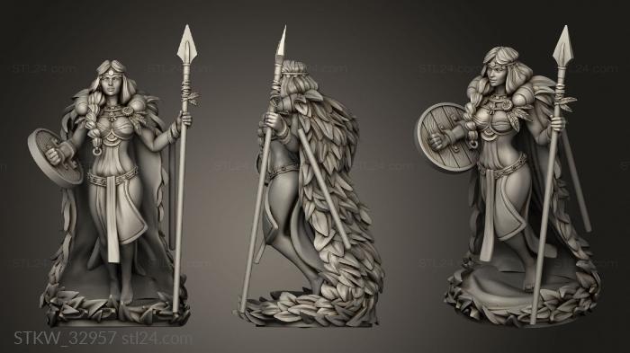 Military figurines (Freya, STKW_32957) 3D models for cnc
