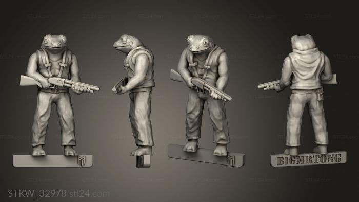 Military figurines (Frogger One, STKW_32978) 3D models for cnc