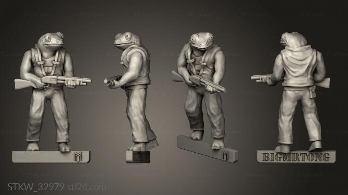Military figurines (Frogger Two, STKW_32979) 3D models for cnc