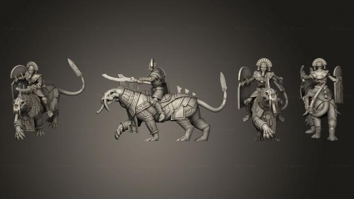 Military figurines (Beast Riders 5 Sergeant, STKW_3300) 3D models for cnc