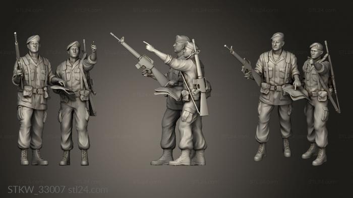 Military figurines (fuerzas ees thai forces brotherhood monument, STKW_33007) 3D models for cnc