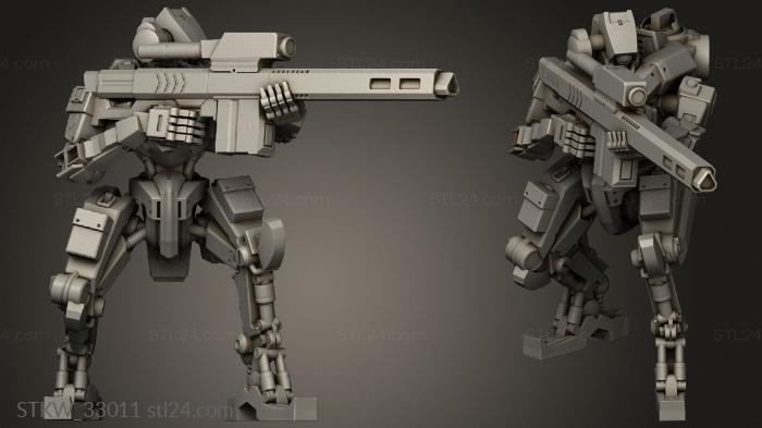 Military figurines (FUKIMASU MILITARY BATTLE DROID UNIT LEG, STKW_33011) 3D models for cnc