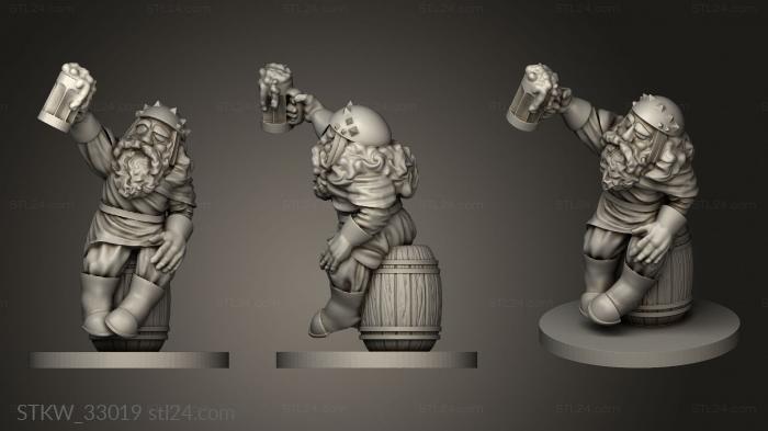 Military figurines (Fun Adventure dwarf, STKW_33019) 3D models for cnc