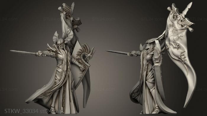 Military figurines (Fyrolian Spear Guardian boss, STKW_33034) 3D models for cnc
