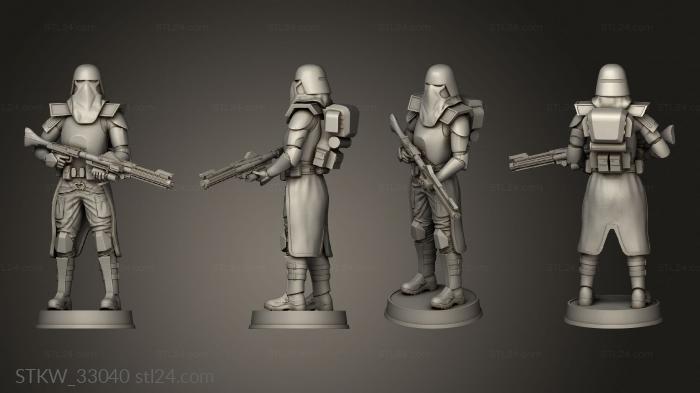 Military figurines (Galactic Marine Figurine, STKW_33040) 3D models for cnc
