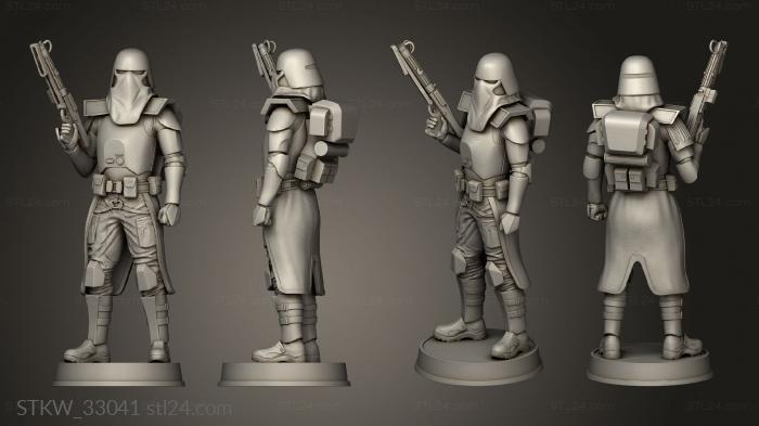 Military figurines (Galactic Marine Figurine, STKW_33041) 3D models for cnc