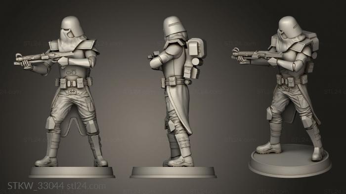 Military figurines (Galactic Marine Figurine, STKW_33044) 3D models for cnc