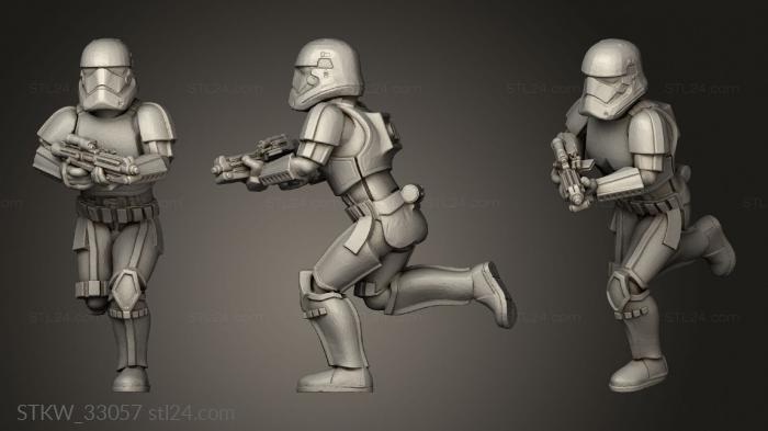 Military figurines (Galactic Troopers Stormtrooper, STKW_33057) 3D models for cnc