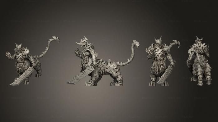 Military figurines (Beastmen Centaur Titan, STKW_3306) 3D models for cnc