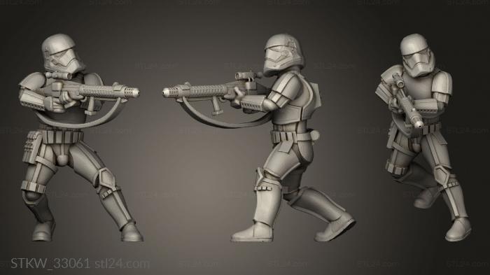 Military figurines (Galactic Troopers Stormtrooper, STKW_33061) 3D models for cnc