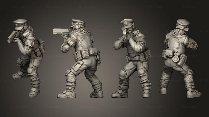 Military figurines (COP A, STKW_3307) 3D models for cnc