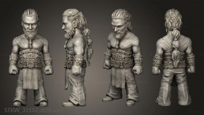 Military figurines (Game thrones Khal Drogo GOT, STKW_33133) 3D models for cnc