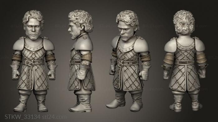 Military figurines (Game Thrones Robb Stark GOT, STKW_33134) 3D models for cnc