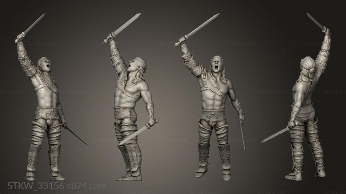 Military figurines (Gannicus, STKW_33156) 3D models for cnc