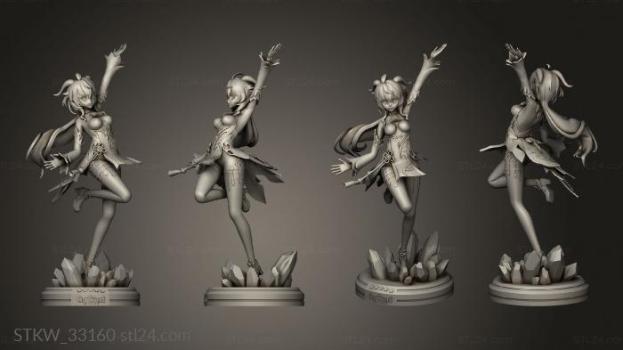 Military figurines (Ganyu Genshin Impactial, STKW_33160) 3D models for cnc