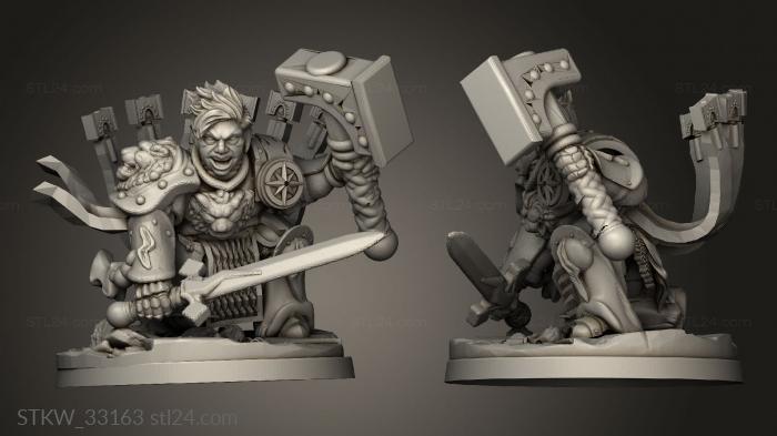 Military figurines (Gardus Steel Soul, STKW_33163) 3D models for cnc