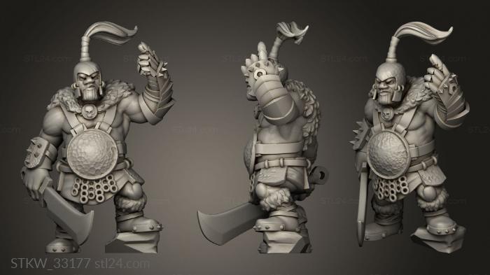 Military figurines (Gauntlet Ogre, STKW_33177) 3D models for cnc