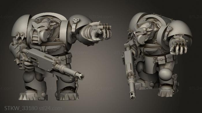 Military figurines (Gearguts Crusader Sniper, STKW_33180) 3D models for cnc