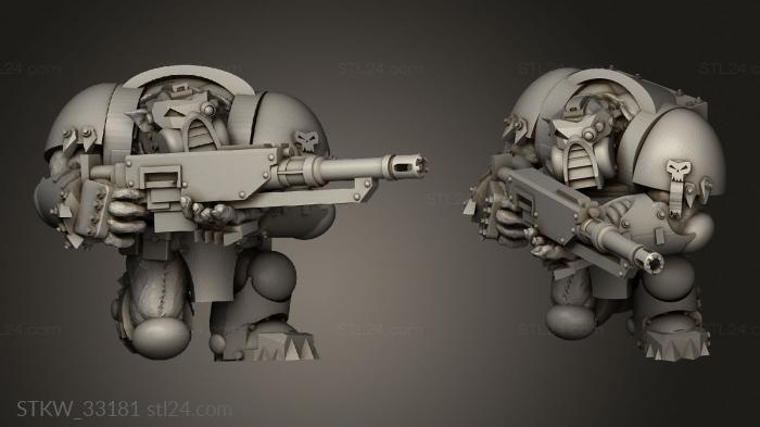 Military figurines (Gearguts Crusader Sniper, STKW_33181) 3D models for cnc