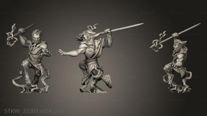 Military figurines (Genasi Lightning, STKW_33203) 3D models for cnc