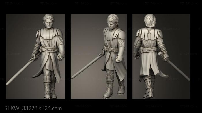 Military figurines (General Skywalker Action, STKW_33223) 3D models for cnc