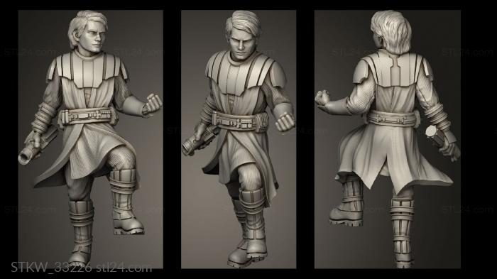 Military figurines (General Skywalker LED Kits Action, STKW_33226) 3D models for cnc