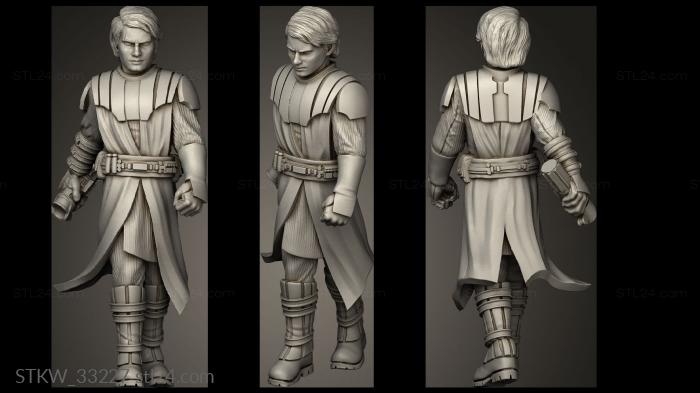 Military figurines (General Skywalker LED Kits Action, STKW_33227) 3D models for cnc