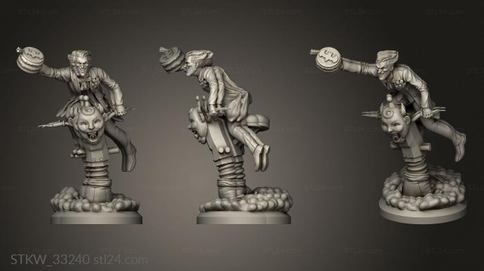 Military figurines (Genesis Domino Joker GC Joker With Cake, STKW_33240) 3D models for cnc