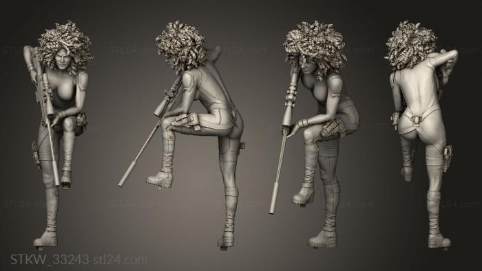 Military figurines (Genesis Domino Modern Zazie, STKW_33243) 3D models for cnc