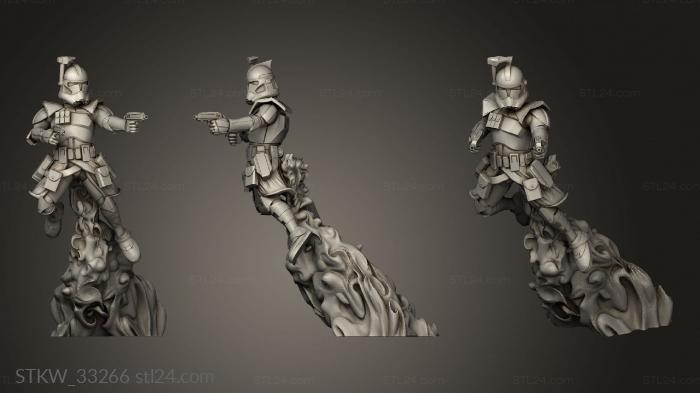 Military figurines (Genetic Trooper Squad Clone, STKW_33266) 3D models for cnc