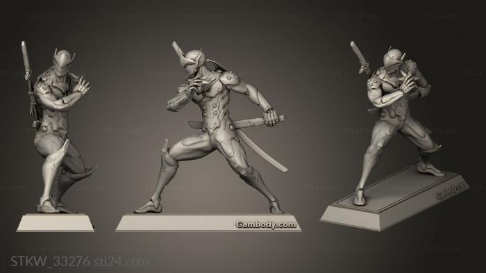 Military figurines (GENJI, STKW_33276) 3D models for cnc