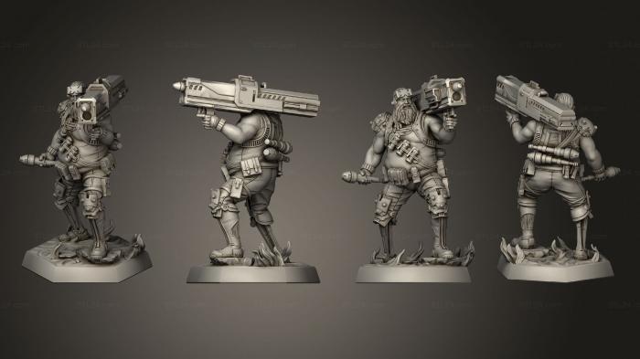 Military figurines (Ben The Master Exploder, STKW_3331) 3D models for cnc