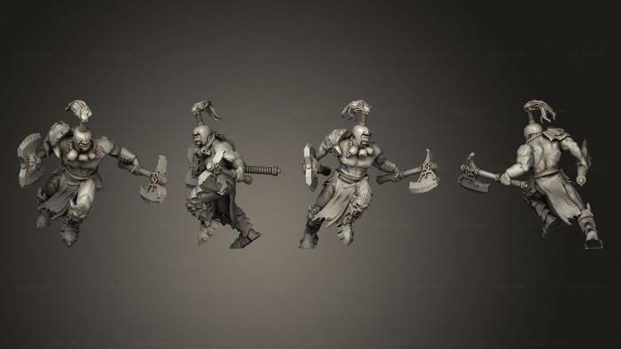 Military figurines (berserk guard 1, STKW_3332) 3D models for cnc