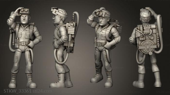 Military figurines (Ghostbuster Stantz, STKW_33361) 3D models for cnc