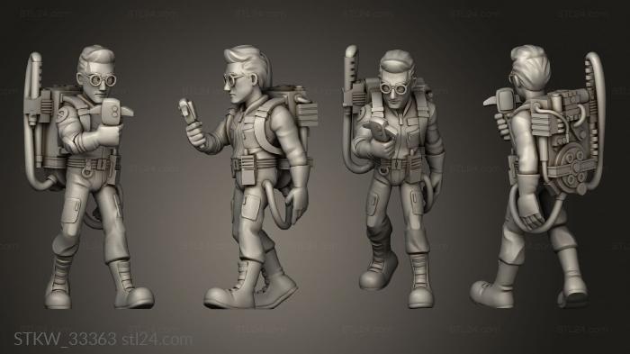 Military figurines (ghostbusters, STKW_33363) 3D models for cnc