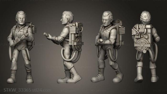 Military figurines (ghostbusters, STKW_33365) 3D models for cnc